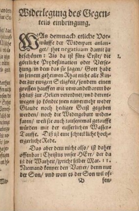 Widerlegung des Gegenteils einbringung.