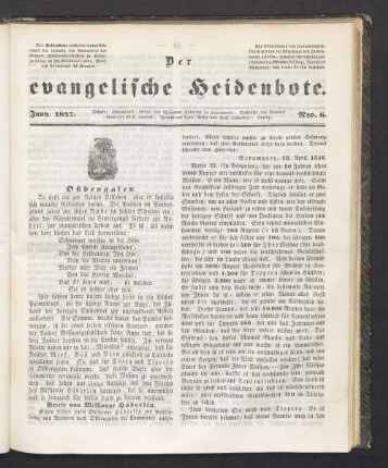 Nro. 6. Juny. 1847