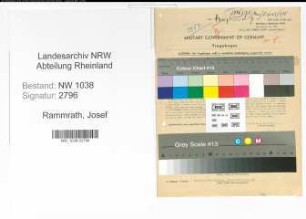 Entnazifizierung Josef Rammrath , geb. 10.10.1915 (Kaufmaennischer Angestellter)