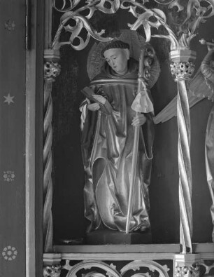 Ehemaliger Laienaltar — Madonna umgeben von Heiligen — Heiliger Bernhard von Clairvaux