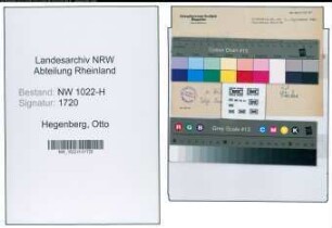 Entnazifizierung Otto Hegenberg , geb. 00.00.0000 ()