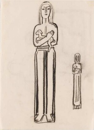 Frau mit Lämmchen (Artemis Locheia)