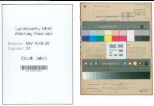 Entnazifizierung Jakob Clooth , geb. 21.08.1891 (Lokfuehrer)