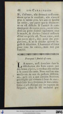 Pourquoi l’Amitié est rare.