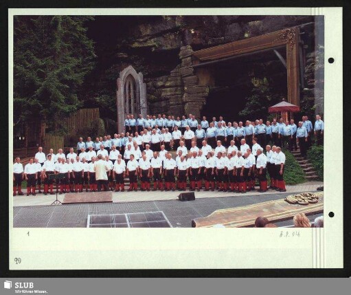 Chorkonzert mit dem Sportlerchor „Bergfreunde Schmalkalden“ auf der Felsenbühne Rathen : Dirigent: Matthias Bretschneider