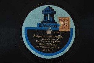Samson und Dalila : Und die Sonne die lachte / (Saint-Saëns)