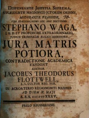Iura matris potiora