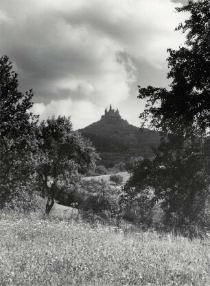 Blick auf die Hohenzollern Burg in Hechingen