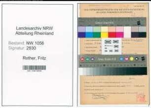 Entnazifizierung Fritz Rother , geb. 07.12.1903 (Beamter)