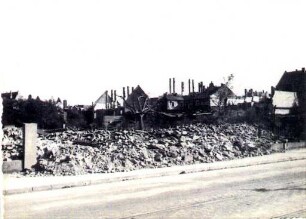 Zerstörungen Zweiter Weltkrieg. Schillerstraße