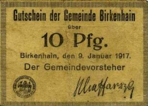 Gutschein - 10 Pfennig