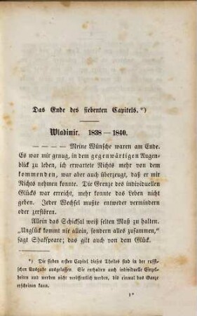 Aus den Memoiren eines Russen, Neue Folge. Petersburg und Nowgorod