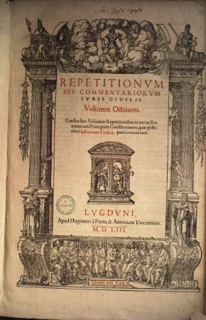 Repetitiones seu commentaria in varia iurisconsultorum responsa, 8