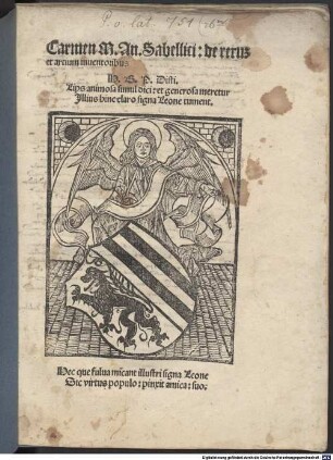 Carmen de rerum et artium inventoribus