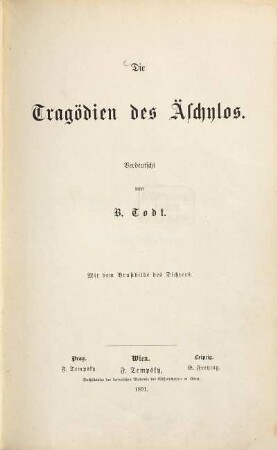 Die Tragödien des Äschylos