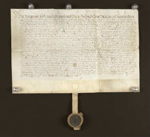1638 Jan. 05. Stadtobligation über 420 Thaler vom Kaufmannsamt (schon 1630 erhalten!) für 5%.