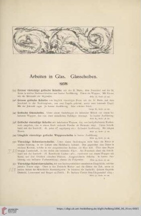Arbeiten in Glas