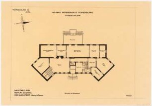 Herrenhaus Hohenborn bei Kassel Umbau: Grundriss EG 1:100