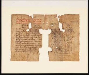 Federzeichnung: Verspottung Christi (3r)