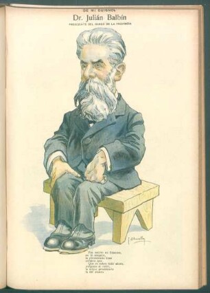 Dr. Julián Balbín, presidente del Banco de la Provincia - [Caricatura] : De mi Guignol