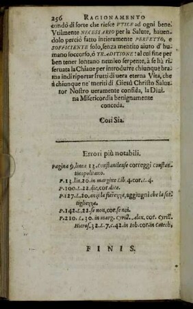 Errori più notabili.