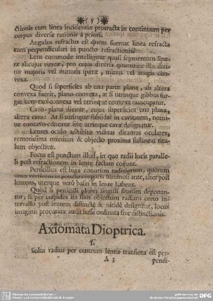 Axiomata Dioptrica.