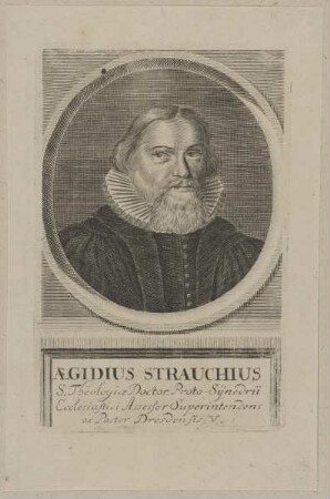 Bildnis des Aegidius Strauchius