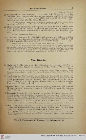 Alte Drucke (Nr. 24-59)