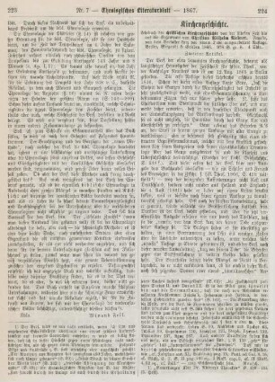 224-231 Kirchengeschichte