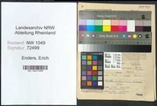 Entnazifizierung Erich Enders , geb. 04.05.1920 (Polizist)