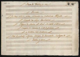 Quintette; vl (2), vla, vlc, cb; F-Dur; G 338; op.39,2
