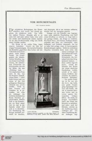 Vom Monumentalen
