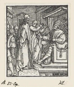 Christus vor Herodes, Blatt 16 der Folge "Passion"