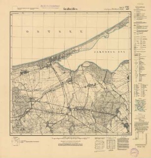 1762 (alte Nr.: 447) Großmöllen, Meßtischblatt (4cm - Karte)