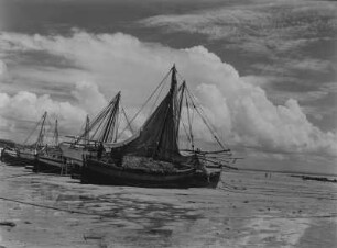 Fischerboote : Fischerboote am Strand von Daressalam