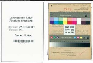 Entnazifizierung Gottlob Barner , geb. 08.08.1903 (Abtl.Leiter)