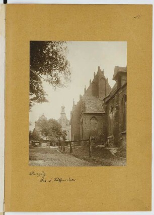 Katharinenkirche, Danzig: Ansicht (aus: Skizzen- und Fotoalbum 20)