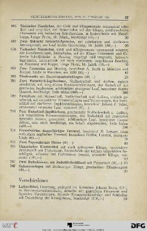 Verschiedenes (Nr. 709-718)