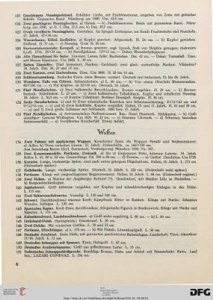 Waffen (Nr. 134-175)