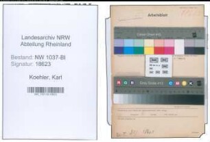 Entnazifizierung Karl Koehler , geb. 21.08.1902 (Ingenieur)