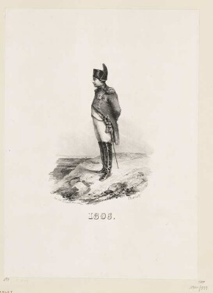 Napoleon auf einem Felsen