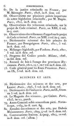 Sciences Et Arts.
