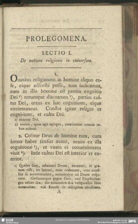 Prolegomena