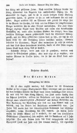 Sechstes Kapitel. Die Stadt Athen