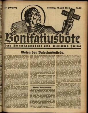 Ausgabe vom Sonntag, den 14. Juli 1935.