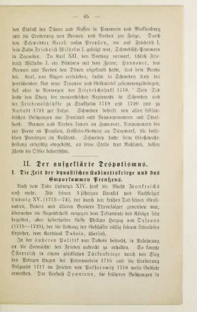 II. Der aufgeklärte Despotismus
