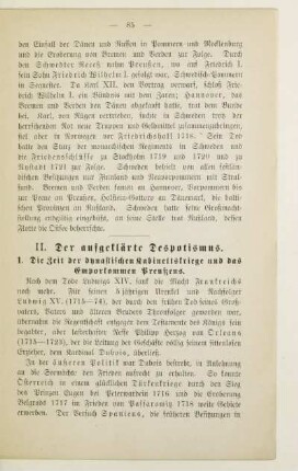 II. Der aufgeklärte Despotismus