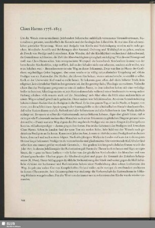 Claus Harms 1778-1855