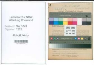 Entnazifizierung Viktor Ruhoff , geb. 08.05.1920 (Angestellter)