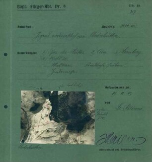 Foto der Gegend nordwestlich von Unterhütten (Luftbild)